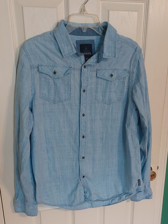 Prana Other - Prana Light Blue Long-Sleeve Button Shirt